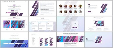 Web sitesi tasarımı, en az tanıtımı için vektör şablonları