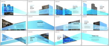 Sunumlar tasarımı, mimari tasarım ile portföy vektör şablonları. Soyut modern mimari arka plan. Sunum slaytı için çok amaçlı şablon, afiş broşürü, broşür kapağı, rapor