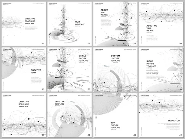 Broschuren Layout Im Quadratischen Format Umfasst Designvorlagen Fur Quadratische Flyer Broschuren Design Bericht Prasentation Zeitschriftencover Medizinische Pharmazie Wissenschaftliche Forschung Medizintechnisches Konzept Vektorgrafik