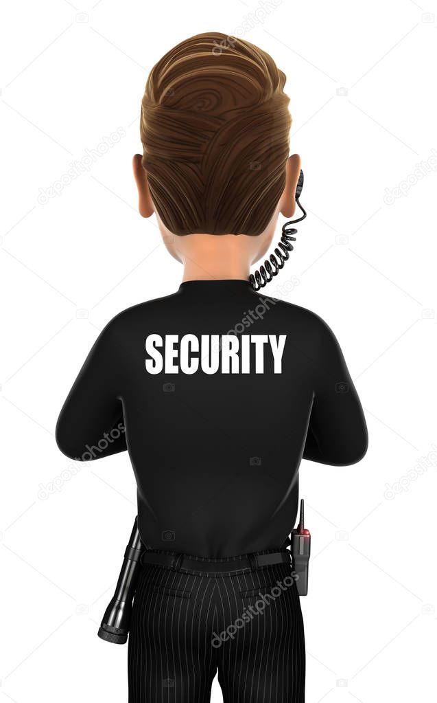 3d security agent back
