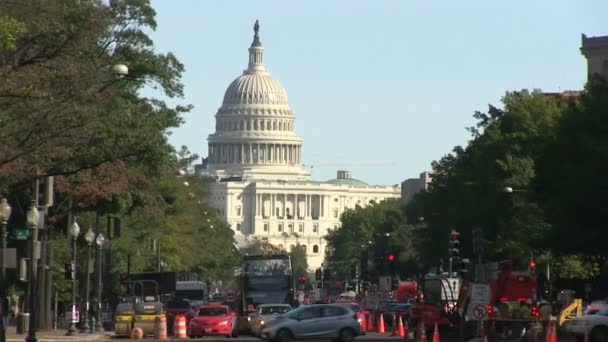 ВАШИНГТОН, округ Колумбия, США - 28 октября 2016 года - Капитолий США в Вашингтоне, округ Колумбия — стоковое видео