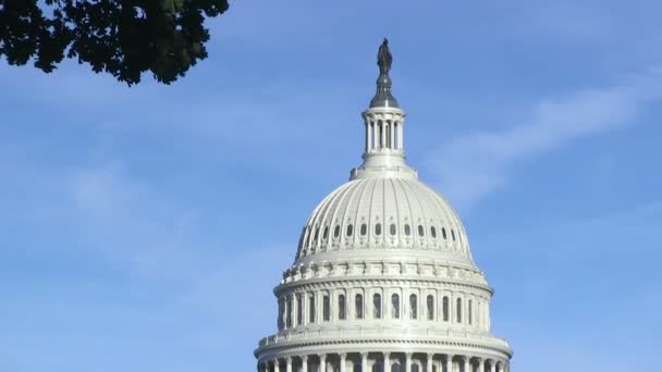 Капитолий США в Вашингтоне — стоковое видео