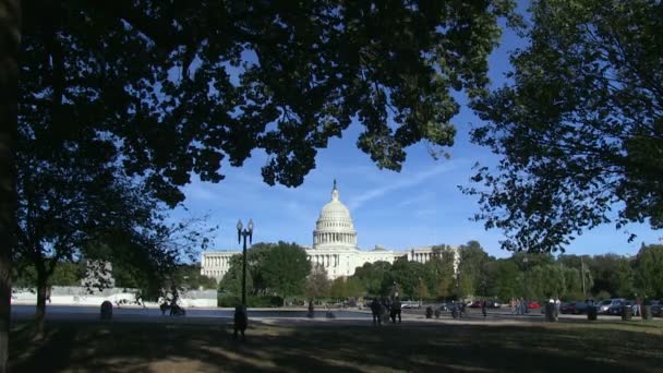 Washington, Dc, Amerika Birleşik Devletleri - 28 Ekim 2016 - ABD Capitol Washington, Dc — Stok video