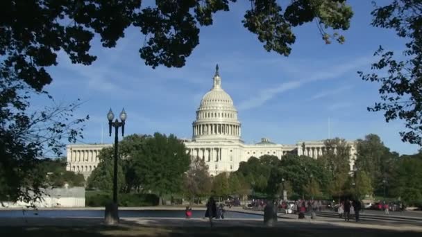 El Capitolio de Estados Unidos en Washington, DC — Vídeos de Stock