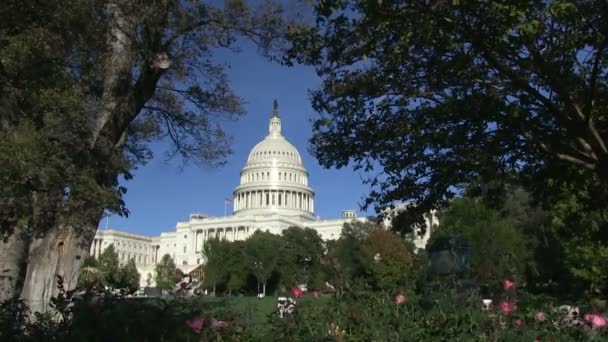 O Capitólio dos EUA em Washington, DC — Vídeo de Stock