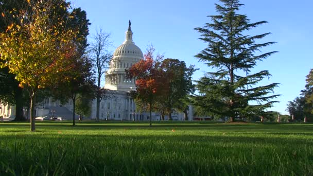 V USA capitol ve Washingtonu, dc — Stock video