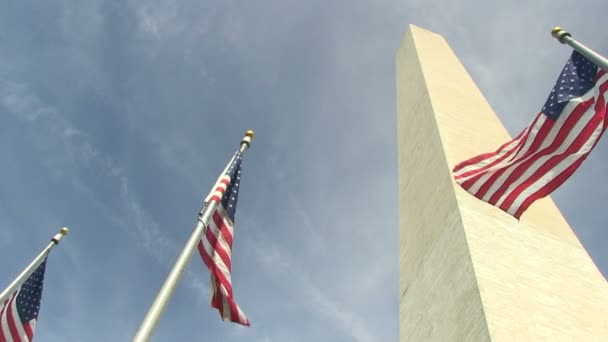 Памятник Вашингтону — стоковое видео