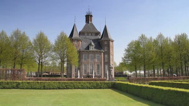 Castillo Heemstede en Holanda — Vídeo de stock