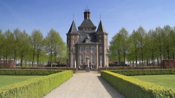 Castillo Heemstede en Holanda — Vídeos de Stock