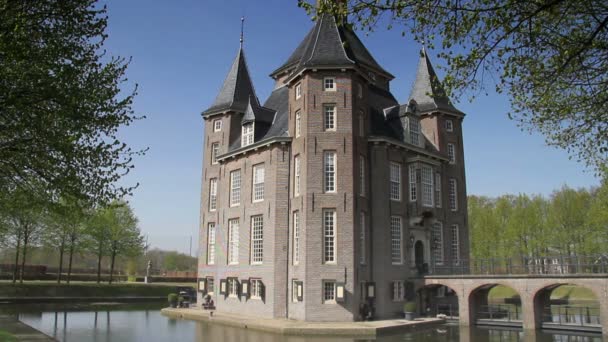 Castle Heemstede i Nederländerna — Stockvideo