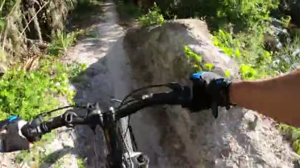 Montanha Bicicleta Parque Flórida Central — Vídeo de Stock
