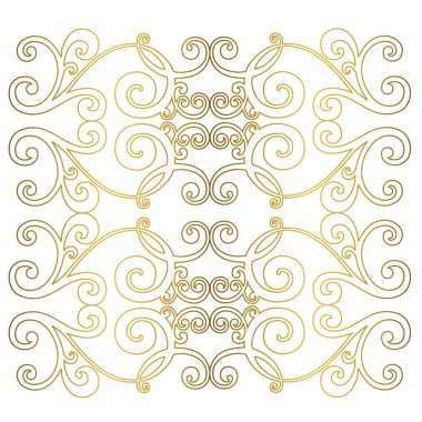 Klasik barok süsü. Retro desenli antika akanthus. Süslü kenar