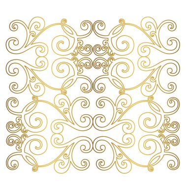 Klasik barok süsü. Retro desenli antika akanthus. Süslü kenar