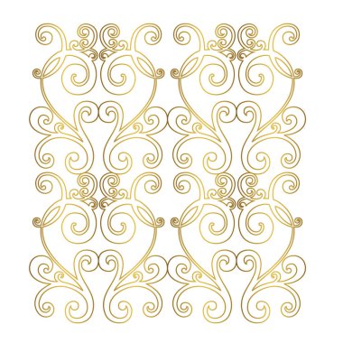 Klasik barok süsü. Retro desenli antika akanthus. Süslü kenar