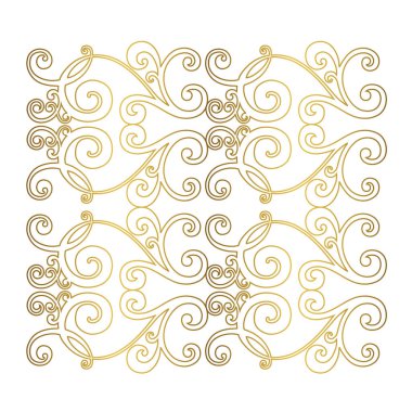 Klasik barok süsü. Retro desenli antika akanthus. Süslü kenar