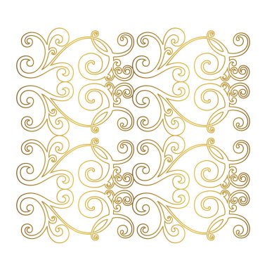 Klasik barok süsü. Retro desenli antika akanthus. Süslü kenar