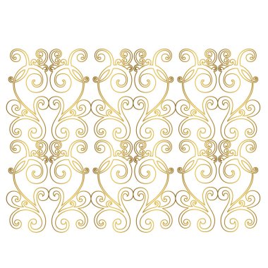 Klasik barok süsü. Retro desenli antika akanthus. Süslü kenar