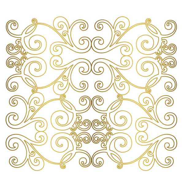 Vintage baroque ornament. Retro pattern antique style acanthus. Ornamental border — Stock Vector