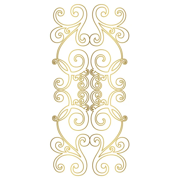 Adorno barroco vintage. Patrón retro estilo antiguo acanto. Frontera ornamental — Vector de stock