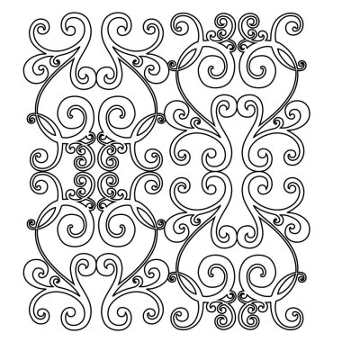 Klasik barok süsü. Retro desenli antika akanthus. Süslü kenar