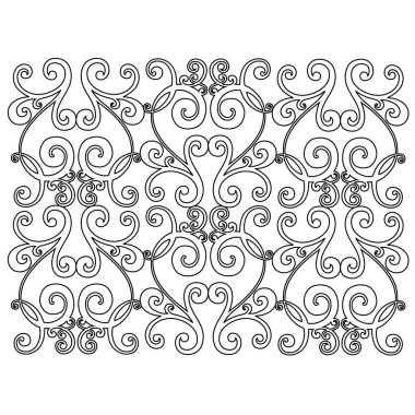 Klasik barok süsü. Retro desenli antika akanthus. Süslü kenar