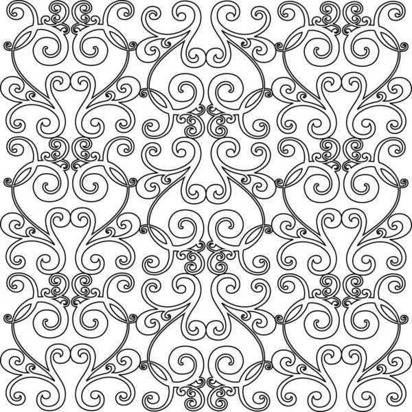 Adorno barroco vintage. Patrón retro estilo antiguo acanto. Frontera ornamental — Archivo Imágenes Vectoriales