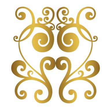 Klasik barok süsü. Retro desenli antika akanthus. Süslü kenar