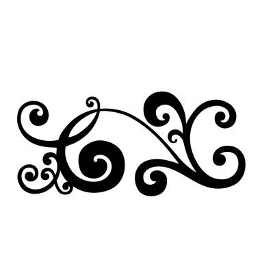 Klasik barok süsü. Retro desenli antika akanthus. Süslü kenar