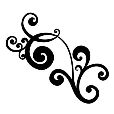 Klasik barok süsü. Retro desenli antika akanthus. Süslü kenar