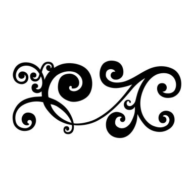 Klasik barok süsü. Retro desenli antika akanthus. Süslü kenar