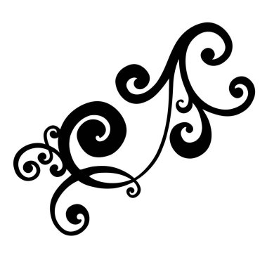 Klasik barok süsü. Retro desenli antika akanthus. Süslü kenar