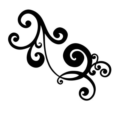 Klasik barok süsü. Retro desenli antika akanthus. Süslü kenar