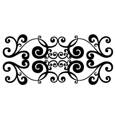 Klasik barok süsü. Retro desenli antika akanthus. Süslü kenar