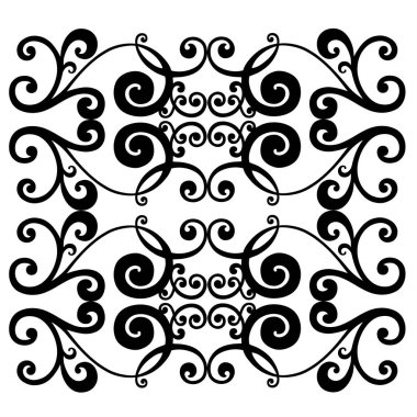 Klasik barok süsü. Retro desenli antika akanthus. Süslü kenar