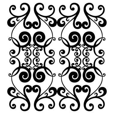 Klasik barok süsü. Retro desenli antika akanthus. Süslü kenar