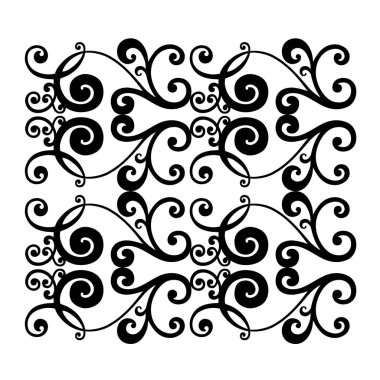 Klasik barok süsü. Retro desenli antika akanthus. Süslü kenar