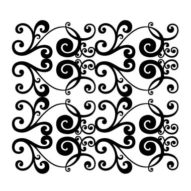 Klasik barok süsü. Retro desenli antika akanthus. Süslü kenar