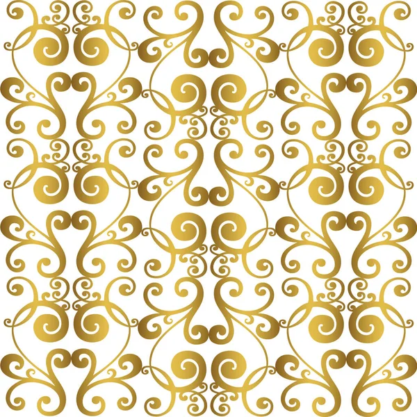 Ornement baroque vintage. Modèle rétro antique acanthe de style. Bordure ornementale — Image vectorielle