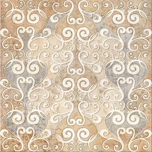 Digital kakeldesign. Färgglada keramiska väggplattor dekoration — Stockfoto
