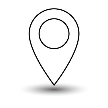 Harita iğne işareti konumu simgesi