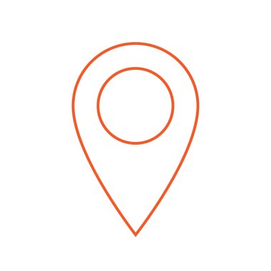 Harita iğne işareti konumu simgesi