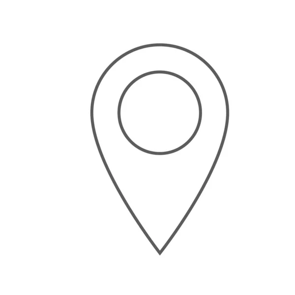 Mapa pines signo ubicación icono — Archivo Imágenes Vectoriales