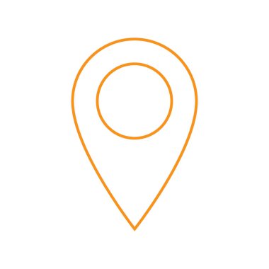 Harita iğne işareti konumu simgesi