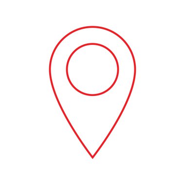 Harita iğne işareti konumu simgesi