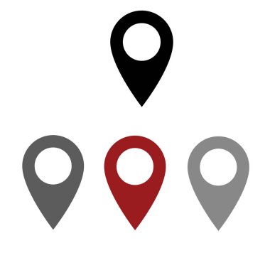 Harita iğne işareti konumu simgesi