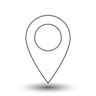 Harita iğne işareti konumu simgesi