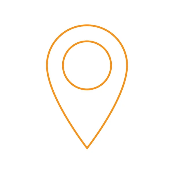 Mapa pines signo ubicación icono — Vector de stock