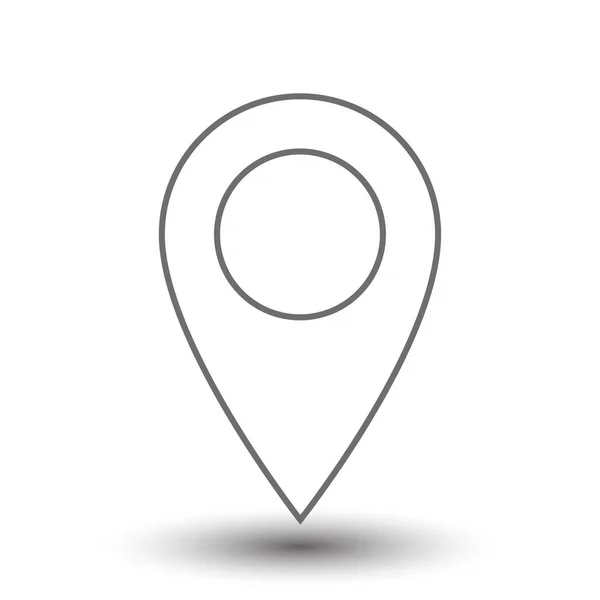 Mapa pinów znak lokalizacji ikona — Wektor stockowy