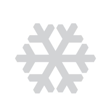 Vektör kar tanesi simgesi. Web için illüstrasyon