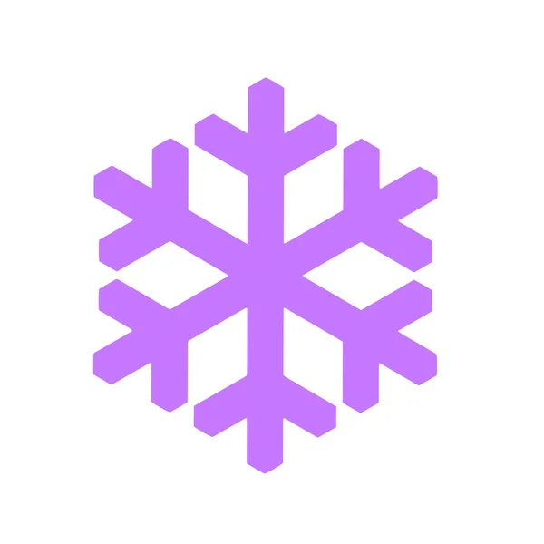 Vector copo de nieve icono. ilustración para web — Vector de stock